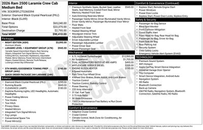2026 RAM 2500 Laramie