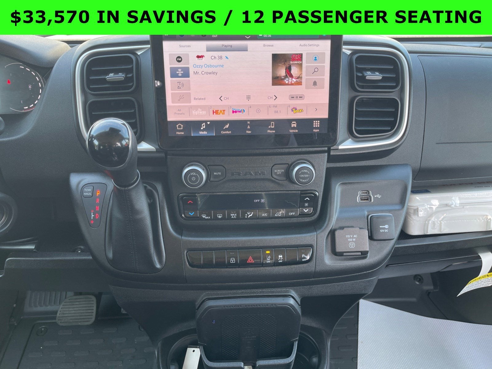 2024 RAM ProMaster Window Van High Roof 12 PASSENGER SEATING