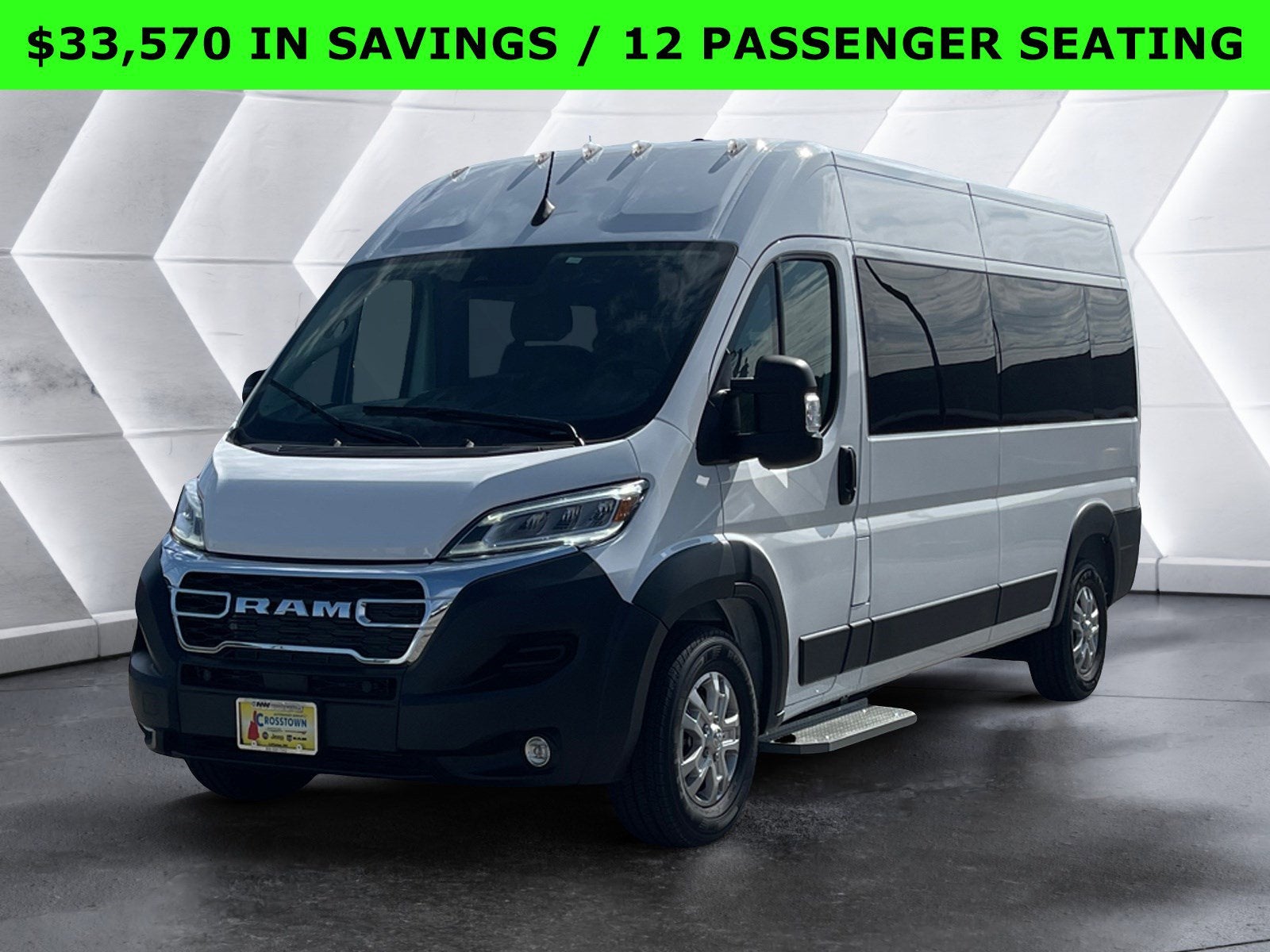 2024 RAM ProMaster Window Van High Roof 12 PASSENGER SEATING