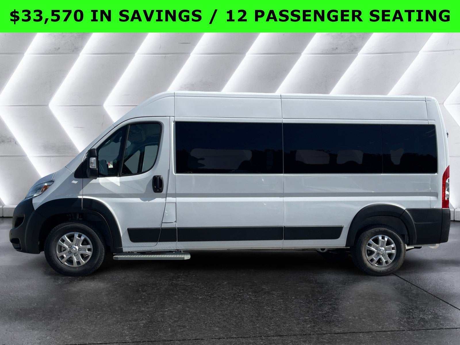 2024 RAM ProMaster Window Van High Roof 12 PASSENGER SEATING St