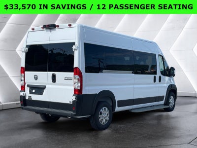 2024 RAM ProMaster Window Van High Roof 12 PASSENGER SEATING