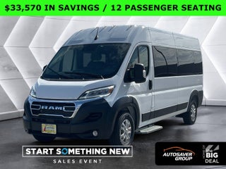 2024 RAM ProMaster Window Van High Roof 12 PASSENGER SEATING