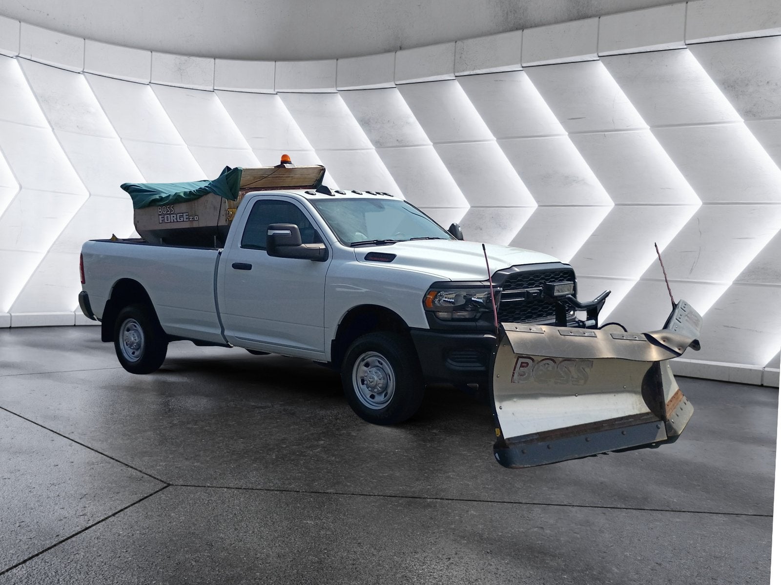 2024 RAM 2500 Tradesman 9'2 Boss V-Plow Stainless Boss Sander
