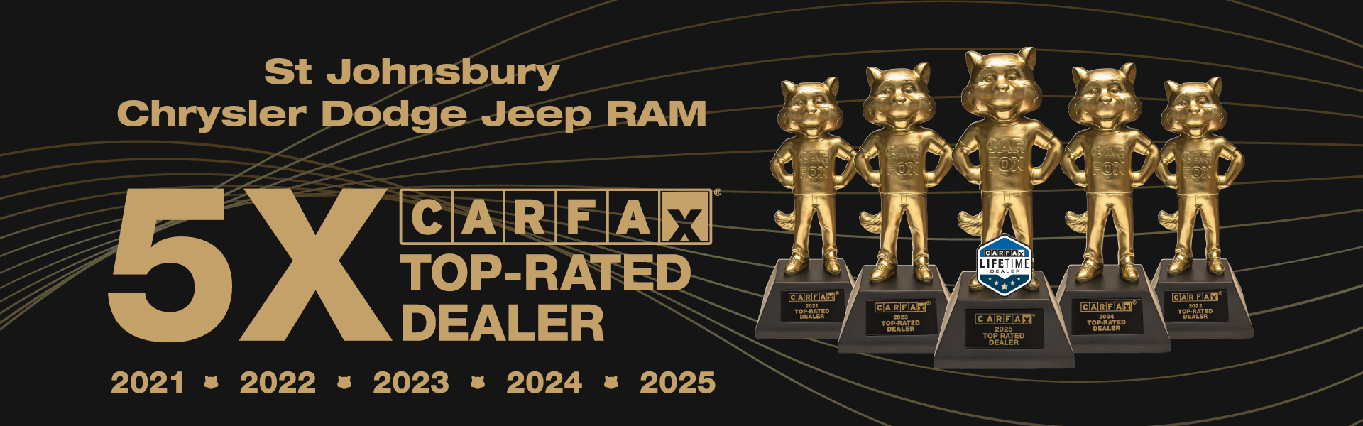 ST JOHNSBURY CDJR IS A 5X CARFAX TOP-RATED DEALER