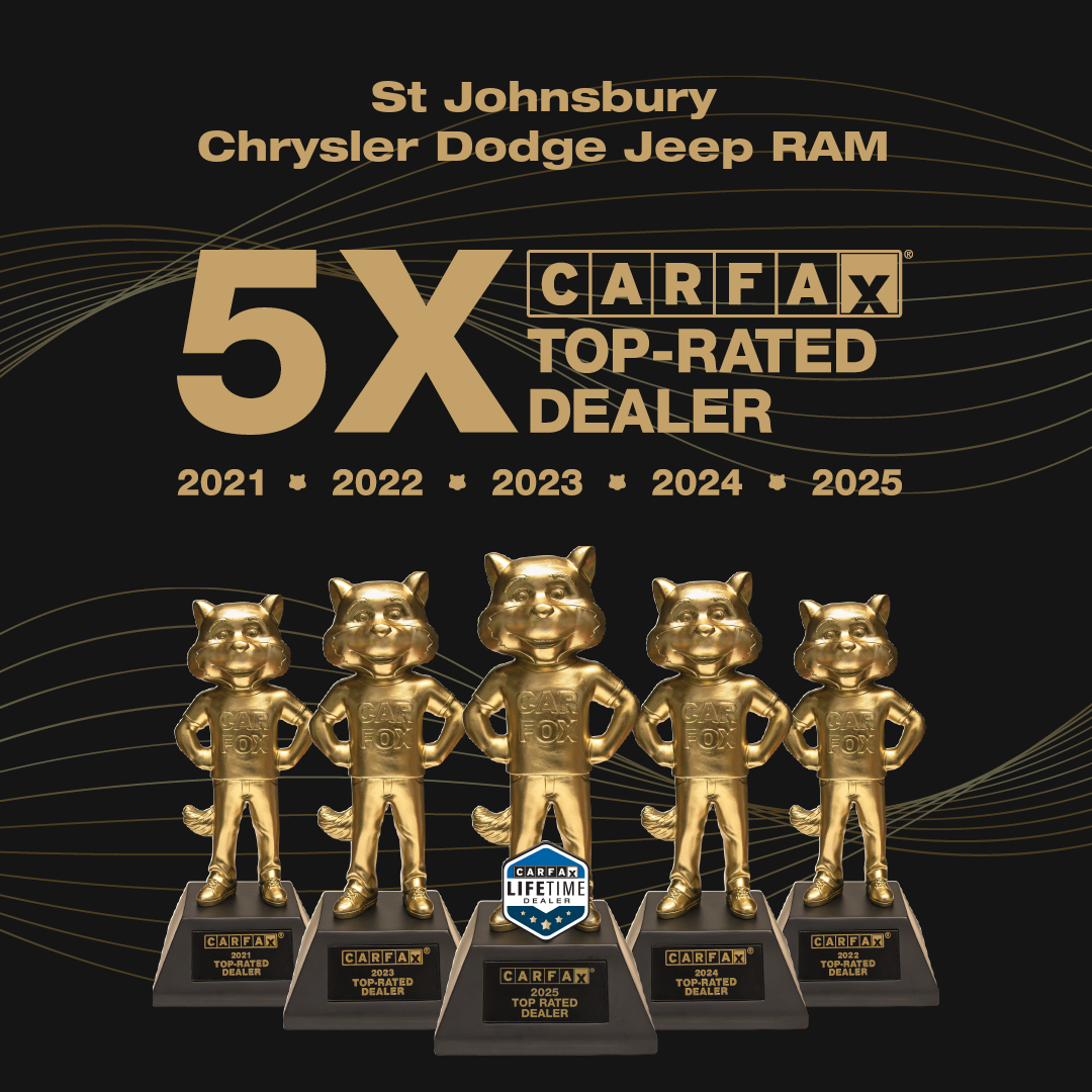 ST JOHNSBURY CDJR IS A 5X CARFAX TOP-RATED DEALER