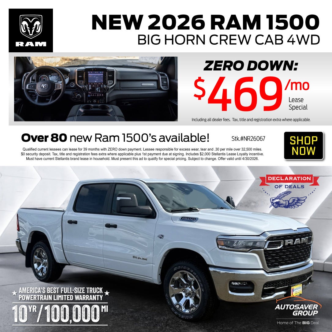 SHOP NEW RAM TRUCKS NEAR ST JOHNSBURY, VT